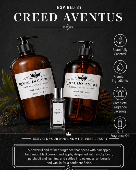 Royal Botanique Luxury Wash & Lotion Gift Set - Inspired By Creed Aventus