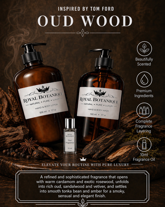 Royal Botanique Luxury Wash & Lotion Gift Set - Inspired By Tom Ford Oud Wood