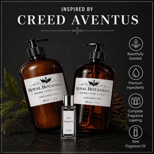 Royal Botanique Luxury Wash & Lotion Gift Set - Inspired By Creed Aventus