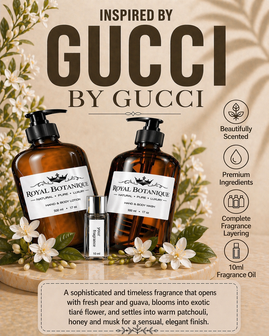 Royal Botanique Luxury Wash & Lotion Gift Set – Inspired By Gucci