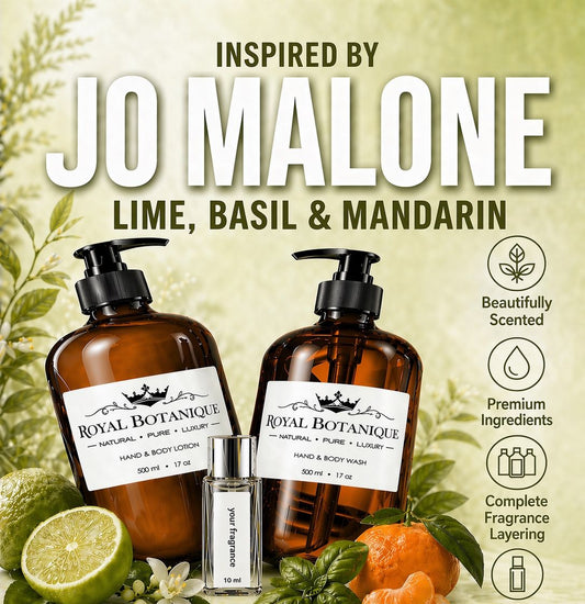 Royal Botanique Luxury Wash & Lotion Gift Set - Inspired By Jo Malone Lime Basil