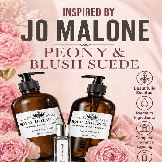 Royal Botanique Luxury Wash & Lotion Gift Set- Inspired By Jo Malone Peony Blush