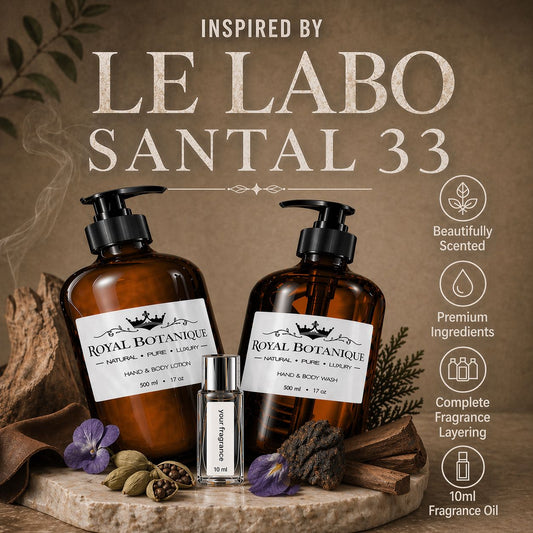 Royal Botanique Luxury Wash & Lotion Gift Set - Inspired By Le Labo Santal 33