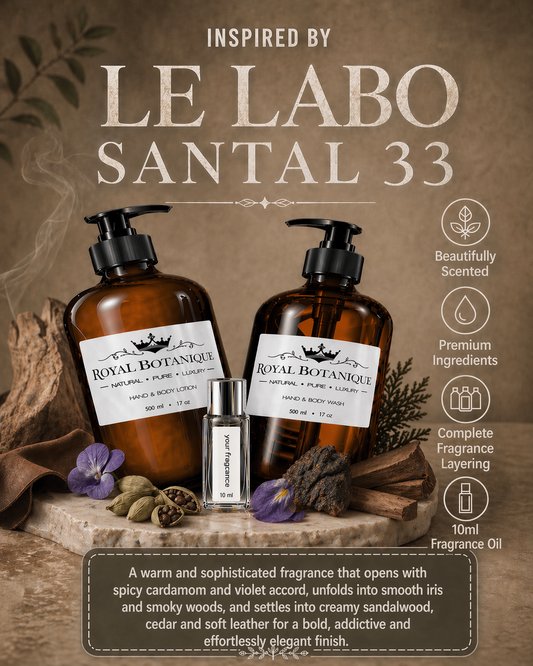 Royal Botanique Luxury Wash & Lotion Gift Set - Inspired By Le Labo Santal 33