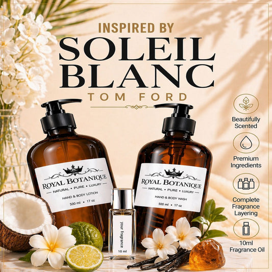 Royal Botanique Luxury Wash & Lotion Gift Set- Inspired By Tom Ford Soleil Blanc
