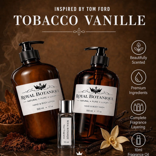 Royal Botanique Luxury Wash & Lotion Gift Set - Inspired By Tom Ford Tob Vanille